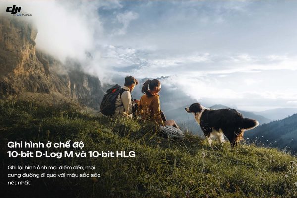 DJI Osmo Pocket 3 được hỗ trợ chế độ màu D-Log M 10 bit và 10 bit HLG