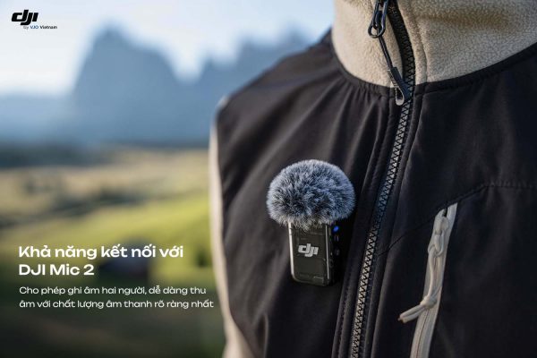 Pocket 3 tương thích với DJI Mic 2
